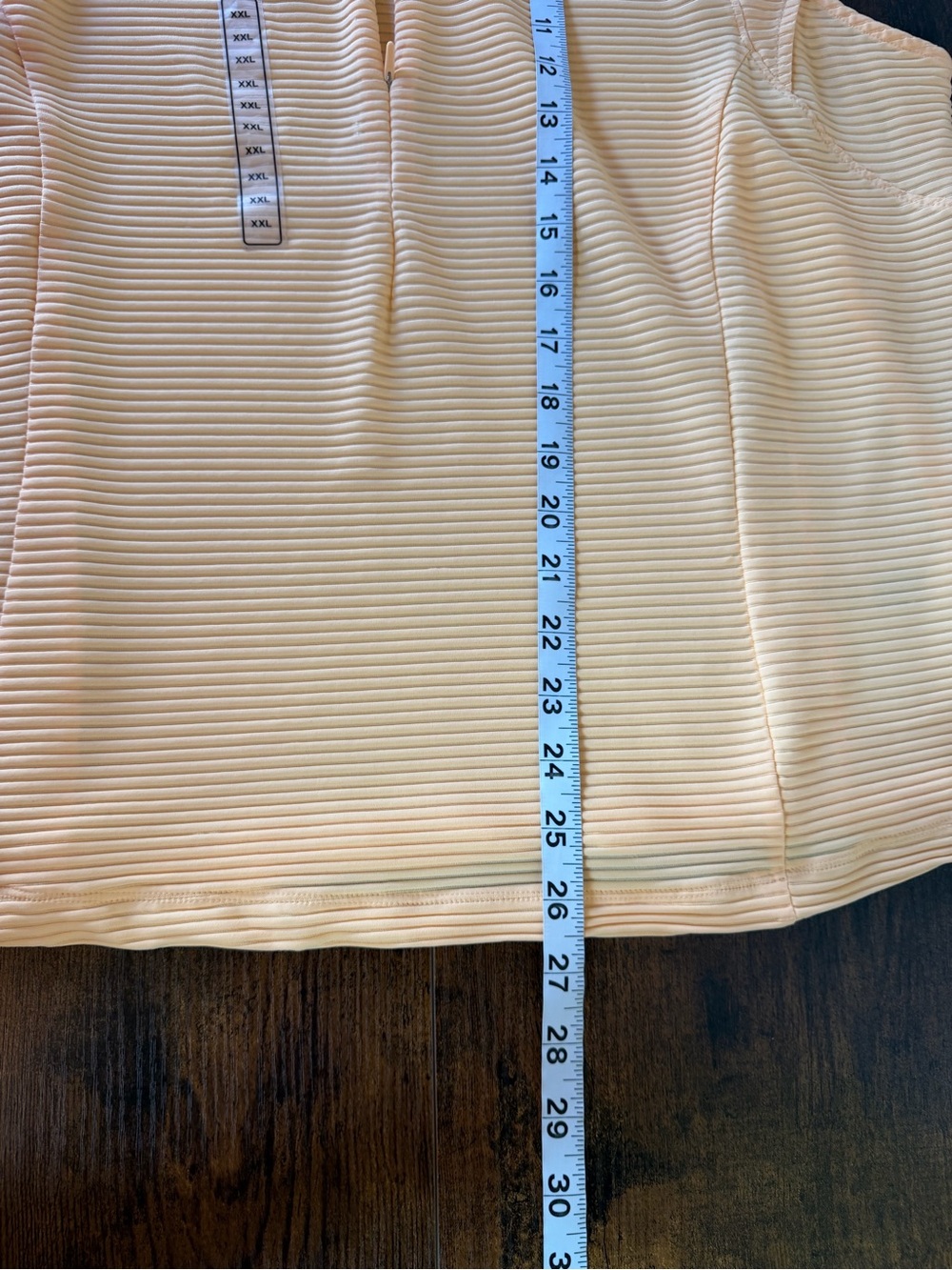 CALIA Women’s XXL Peach Ribbed Half Zip Cap Sleeve Activewear, Golf, Casual NWT - Picture 6 of 10